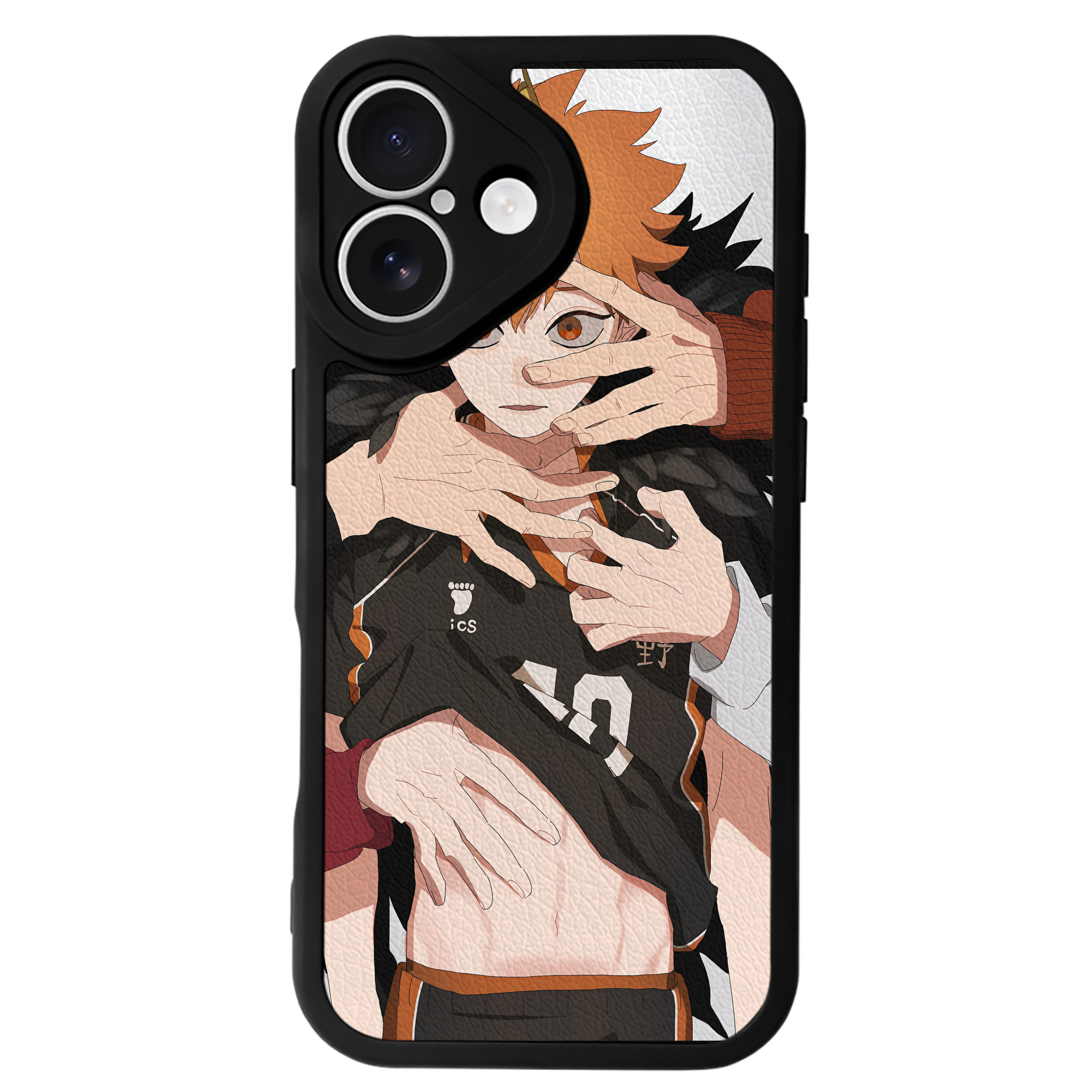 （画像用） ハイキュー!! Haikyu!! 【iPhone 16シリーズ対応】シリコンスマホケース（レザー調） 材質：シリコン